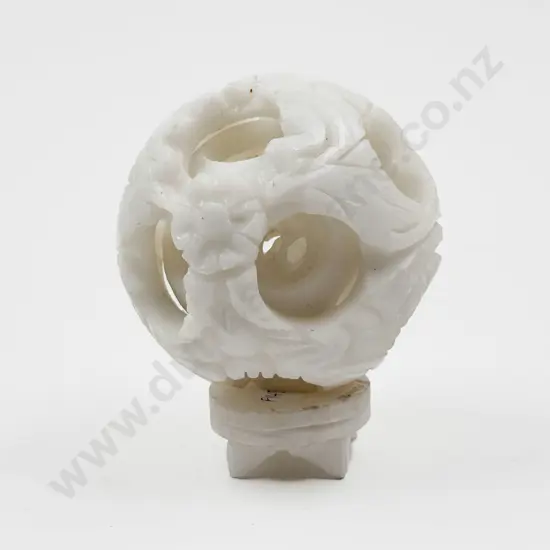 Hardstone Puzzle Ball on Base