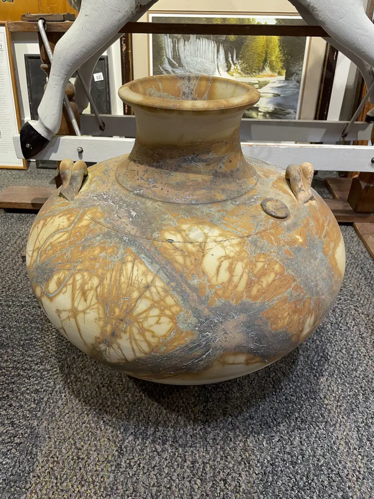 NZ Pottery Floor Vase of Baluster Form Image 1++