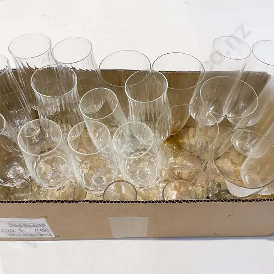 Box of Assorted Glassware