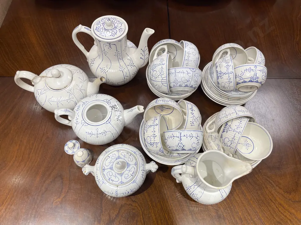 Quantity of Assorted Blue & White Tea China Image 1++
