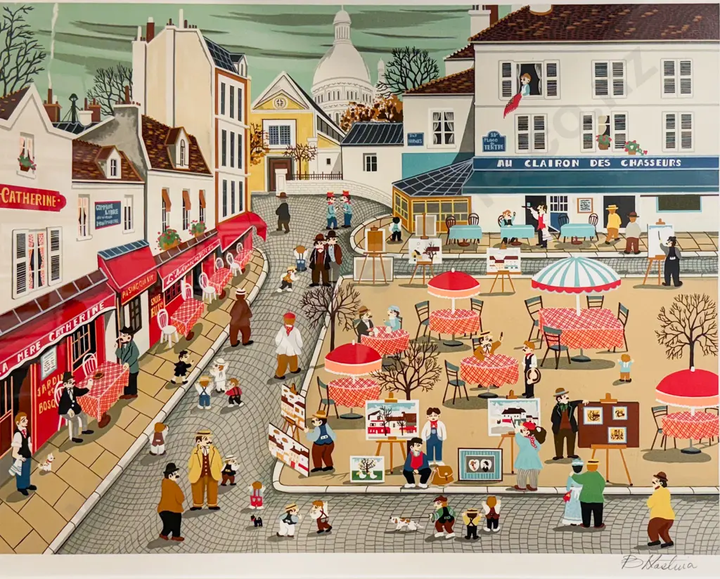 Bin Kashiwa (Japanese) - Montemartre Paris - Print Image 1++