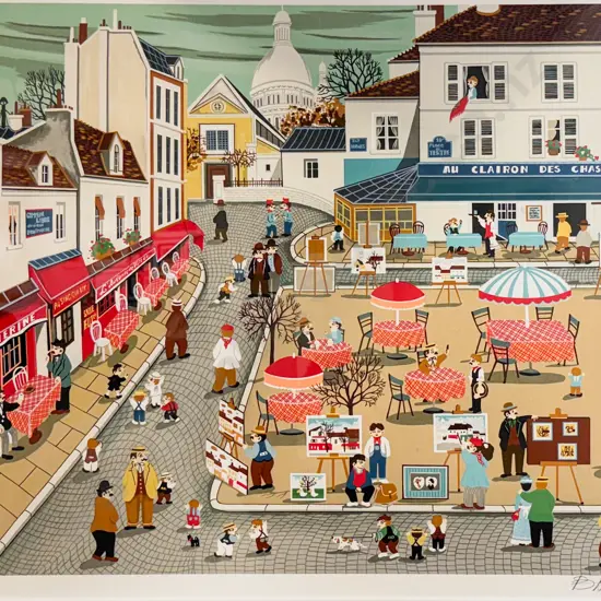 Bin Kashiwa (Japanese) - Montemartre Paris - Print