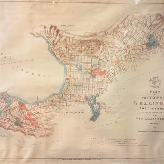 Plan of The Town of Wellington Port Nicholson 1840