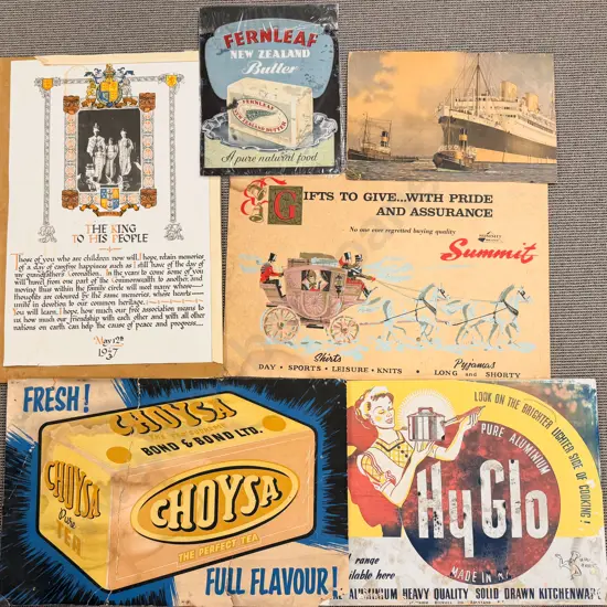 Quantity of Assorted Vintage Advertising on Board etc *** PLEASE NOTE PHOTO CHANGE