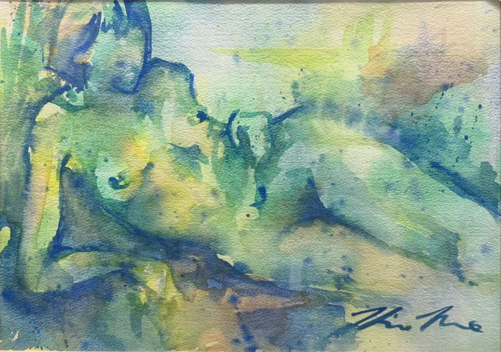 Karen Moore - "Idyll" - Watercolour & Mixed Media Image 1++