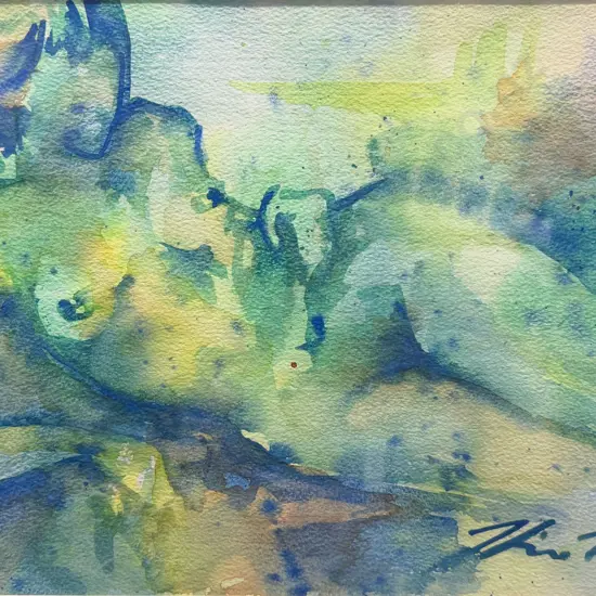 Karen Moore - "Idyll" - Watercolour & Mixed Media