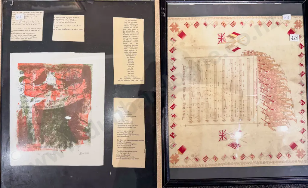 "It's A Long Long Way to Tipperary" Embroidery together with Other Image 1++