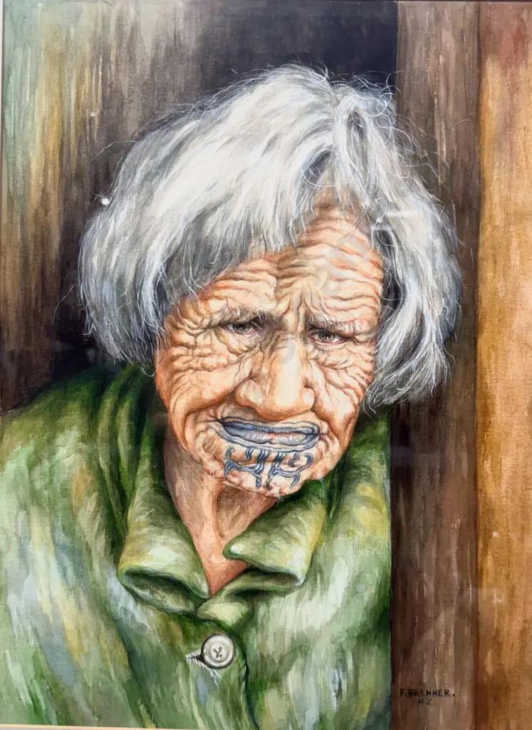 F. Brenner - Portrait Study - Watercolour Image 1++