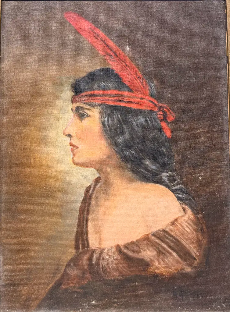 H. Fullbright - Portrait Study - Oil on Canvas (Faults) Image 1++