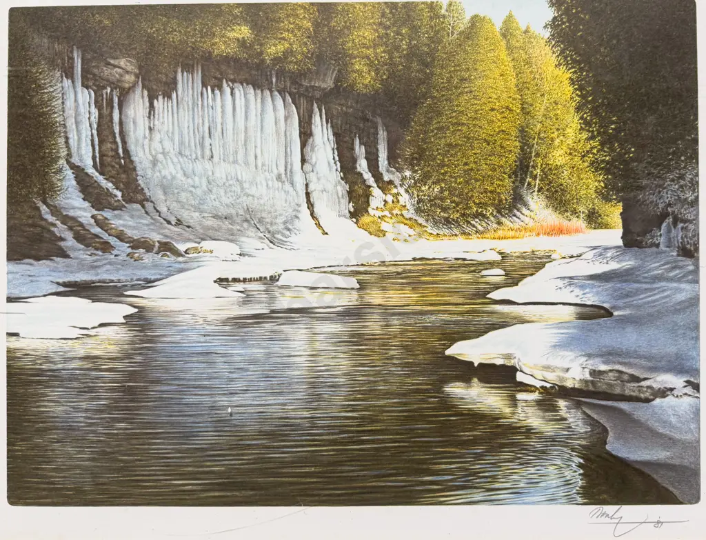 Ken Danby - "Along the Cascades" - Print Image 1++