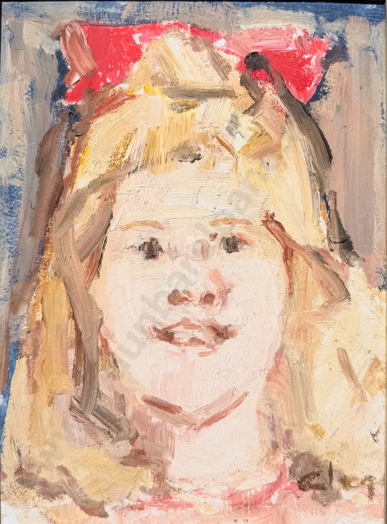 Betty Clegg - Portrait Study - Oil on Board Image 1++