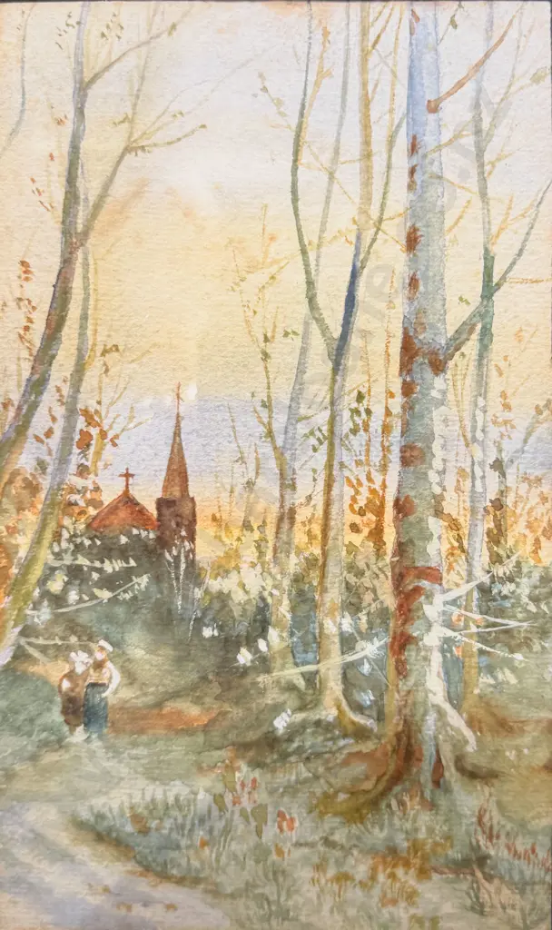 Unsigned - Forest Pathway - Watercolour Image 1++