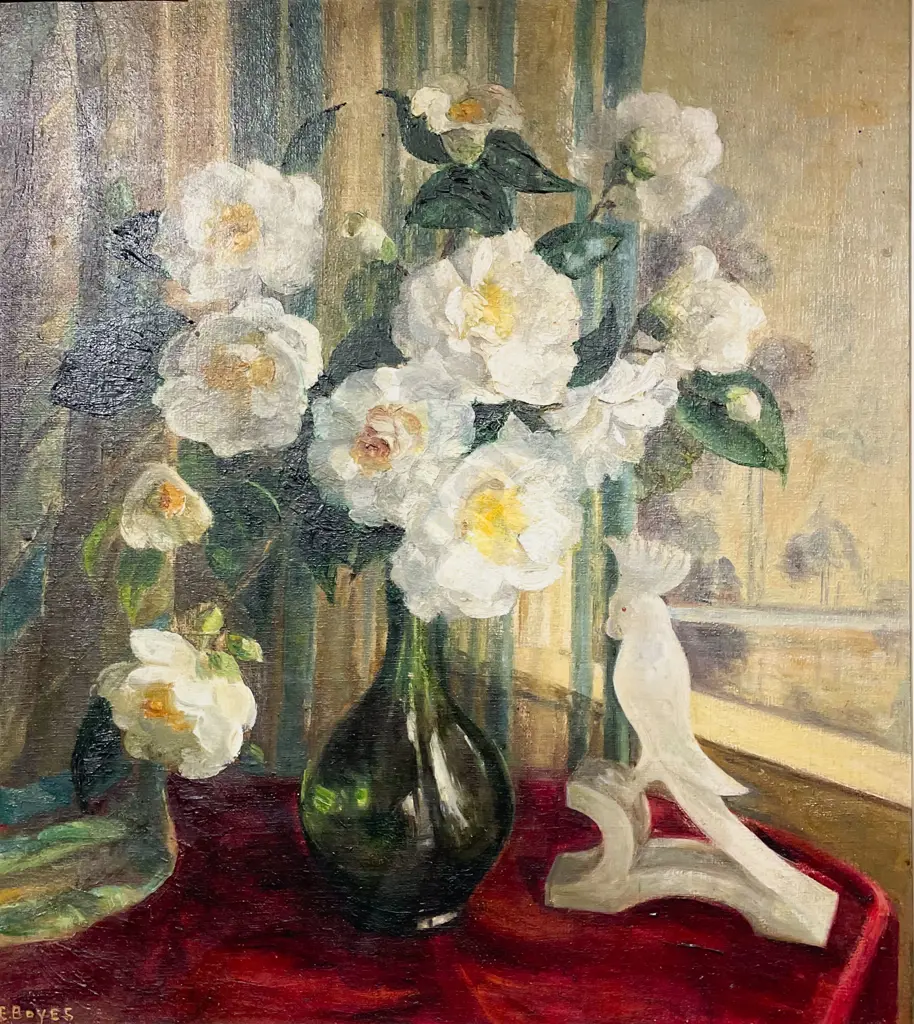 Edith Boyes - "The Alabaster Parrot" - Oil on Board Image 1++