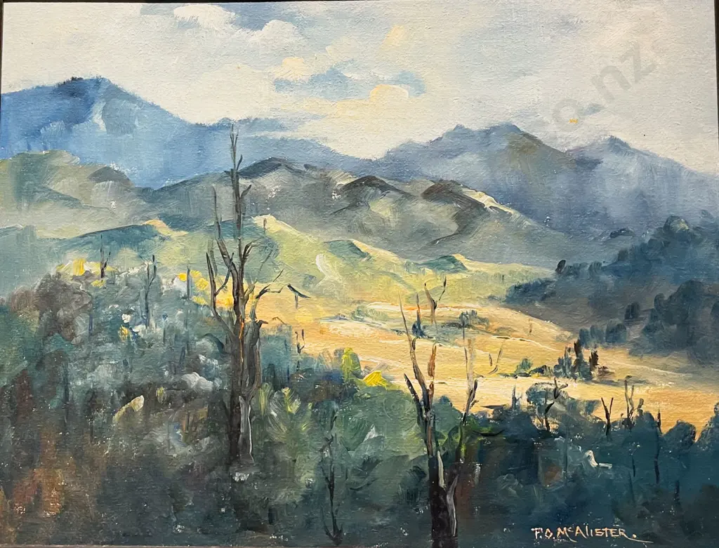 P. O. McAlister - "Landscape" - Oil on Board Image 1++