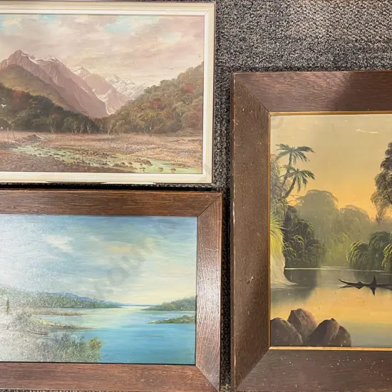Three Assorted Oil Works