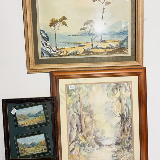 Three Assorted Framed Originals