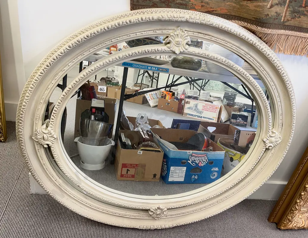 Large Oval Decorative Wall Mirror Image 1++