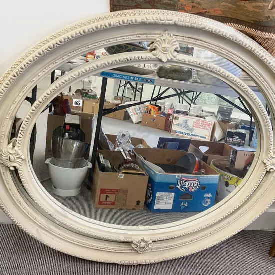 Large Oval Decorative Wall Mirror