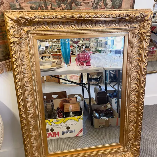 Large Gilt Framed Overmantle Mirror