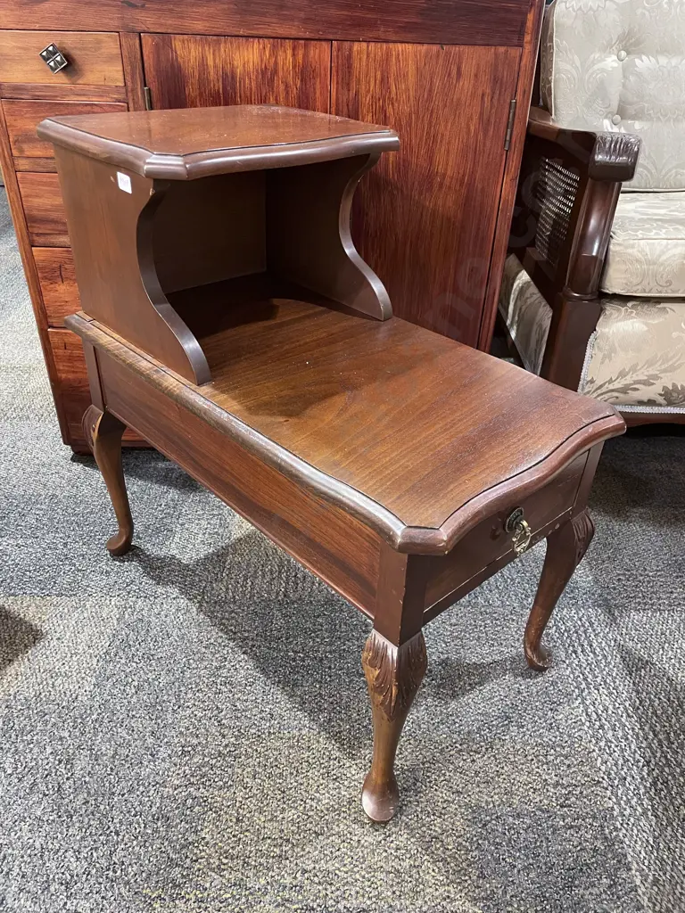 Mahogany Telephone Table Image 1++