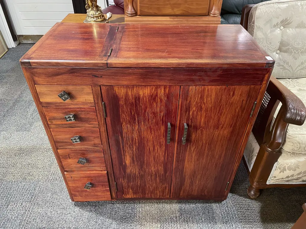 Small Occasional Cabinet with Tilt Top Compartment Image 1++