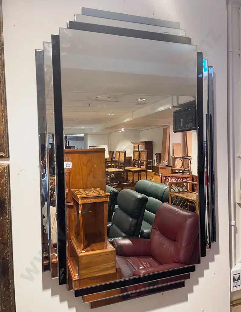 Art Deco Style Decorative Wall Mirror Image 1++