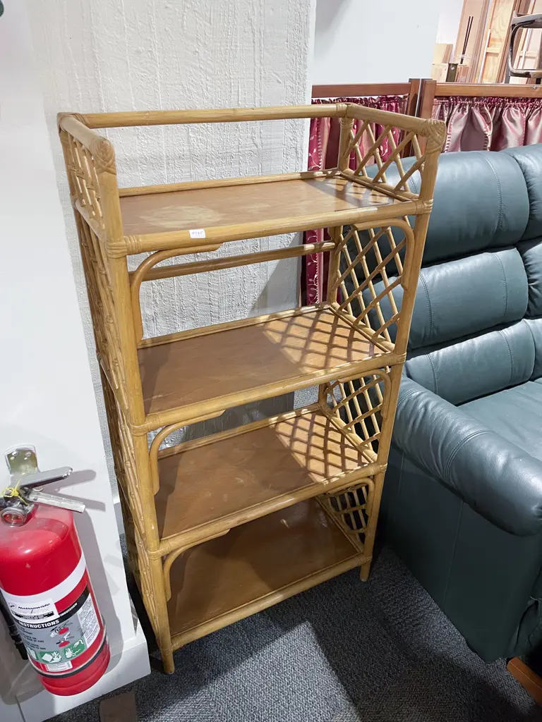 Cane Open Shelf Unit Image 1++