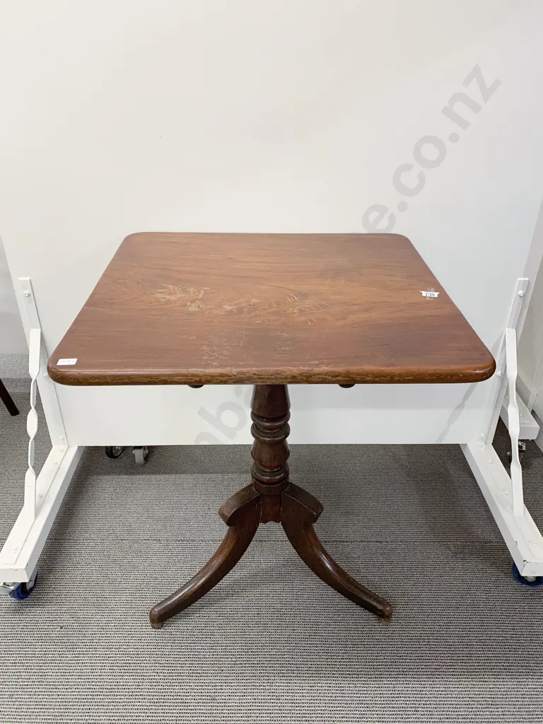 Regency Mahogany Snap Top Wine Table Image 1++