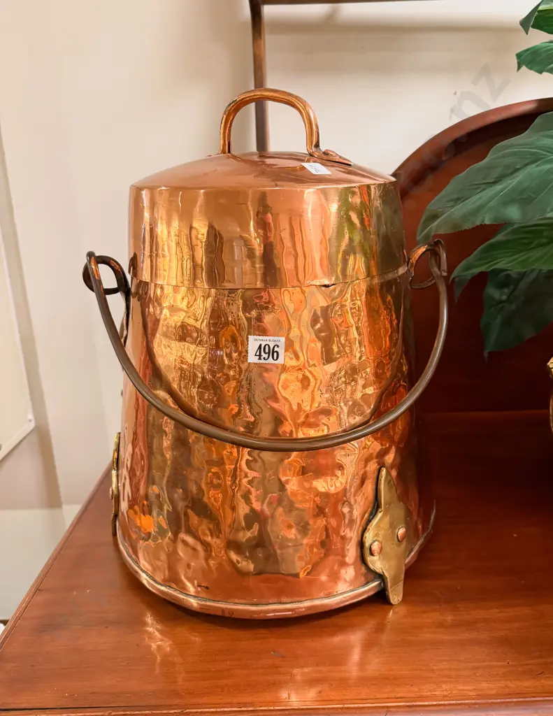 Dutch Copper Coal Bin Image 1++
