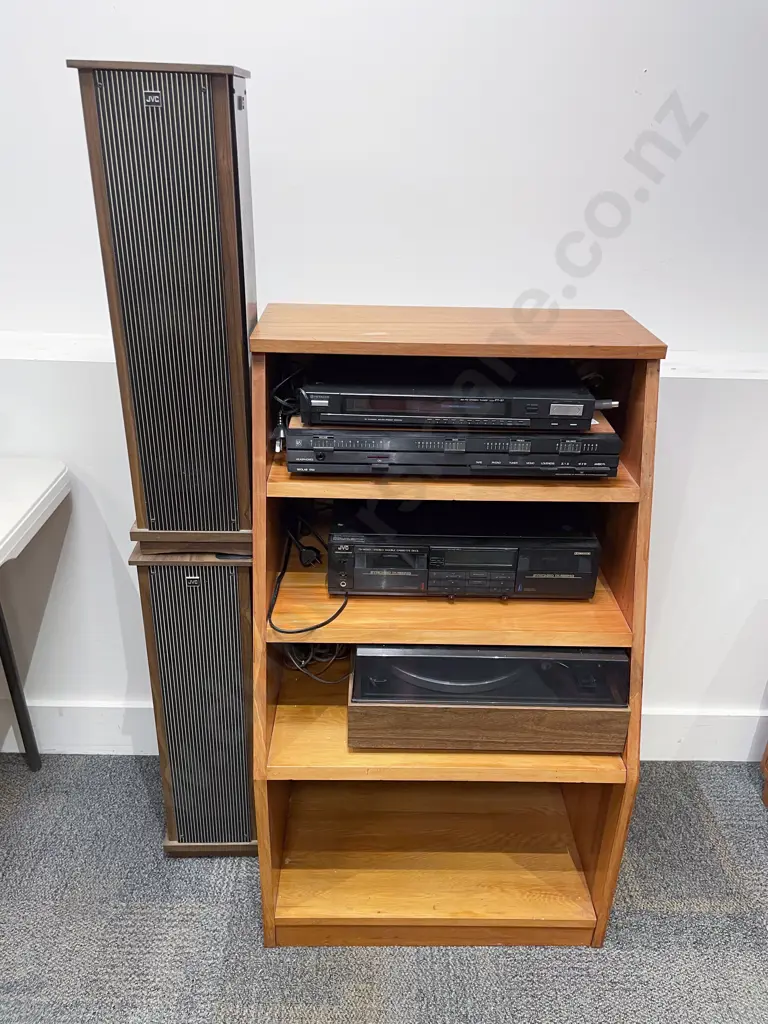 Bang & Olafsen Beolab 1700 Amplifier together with Assorted Stereo Systems & Entertainment Shelf Image 1++