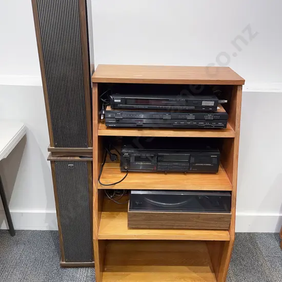 Bang & Olafsen Beolab 1700 Amplifier together with Assorted Stereo Systems & Entertainment Shelf