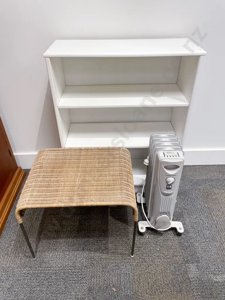 Low Bookcase together with Stool & Heater Image 1++