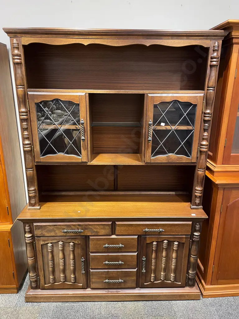 Mahogany Two Stage Kitchen Dresser Image 1++