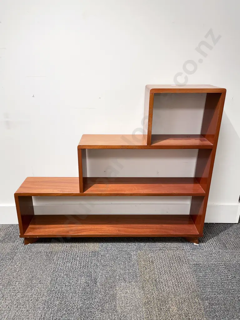 Mid Century Three Tier Open Bookcase Image 1++