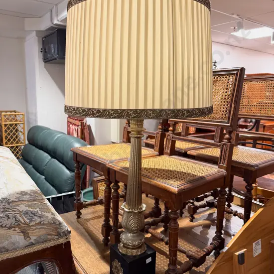 Decorative Column Form Large Table Lamp