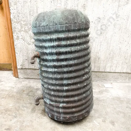 Large Vintage Copper Water Cylinder