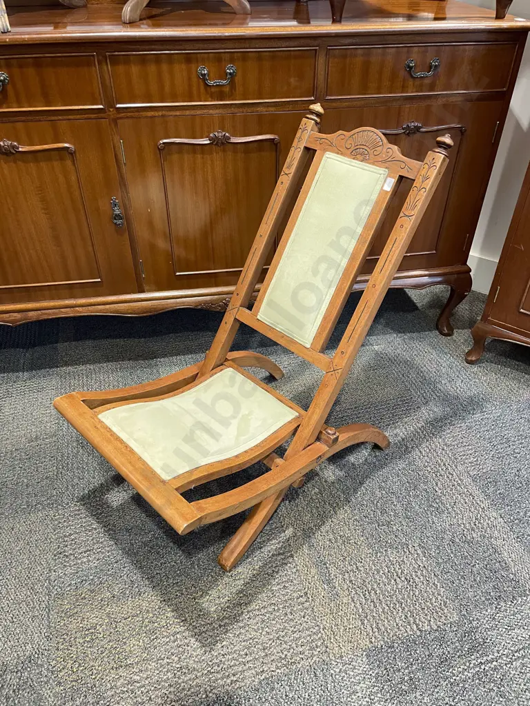 Victorian Campaign Chair Image 1++