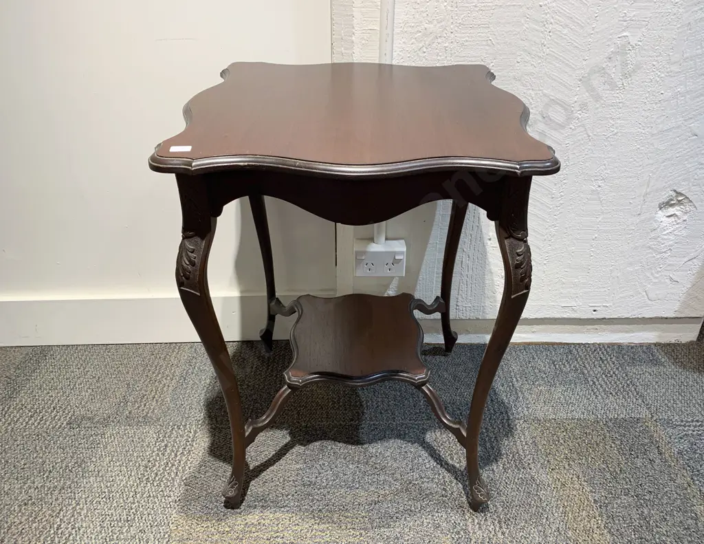 Edwardian Two Tier Mahogany Centre Table Image 1++