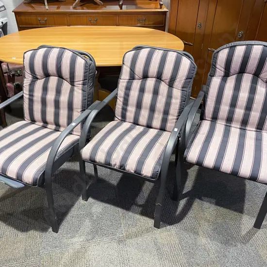 Three Stacking Outdoor Chairs