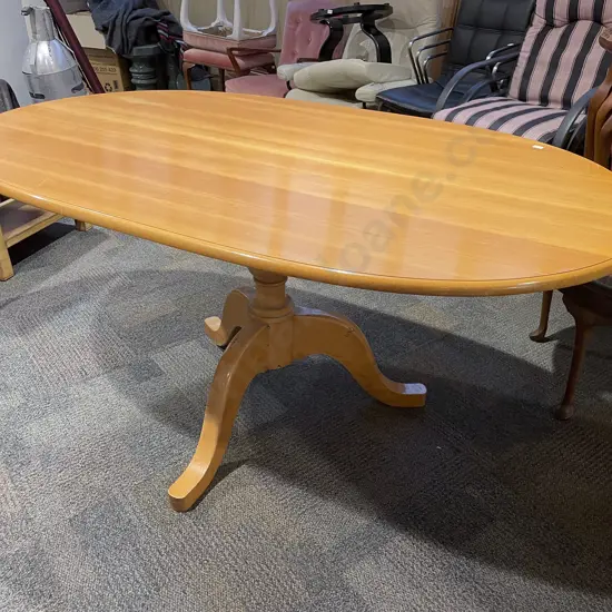 Tripod Base Kauri Oval Top Dining Table