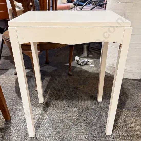 White Painted Occasional Table