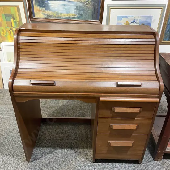 Mahogany Roll Top Desk