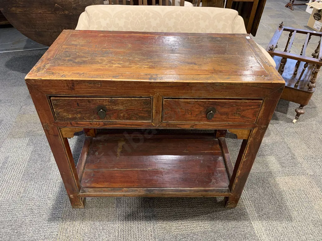 Chinese Two Drawer Hall Table Image 1++