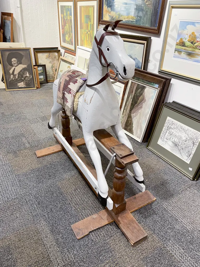 Large Vintage Rocking Horse Image 1++