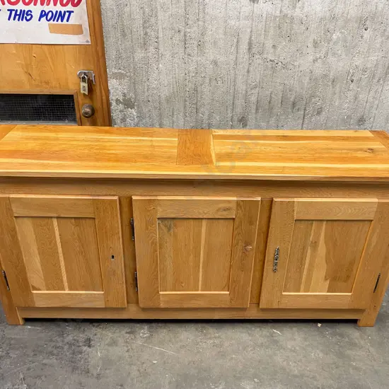 Siberian Oak Three Door Sideboard