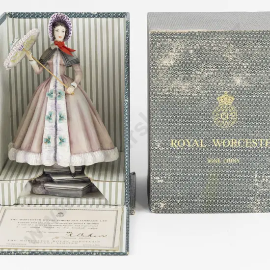 Original Boxed Royal Worcester Figure "Caroline"