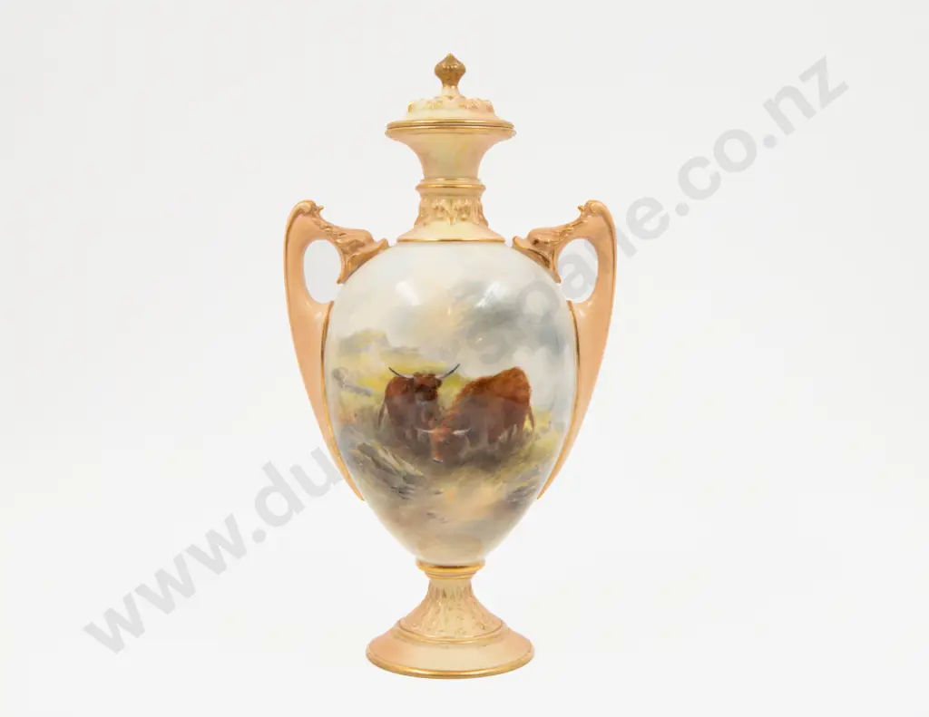 Royal Worcester Urn & Cover Image 1++