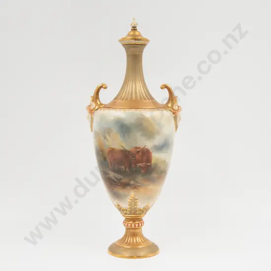 Royal Worcester Urn & Cover