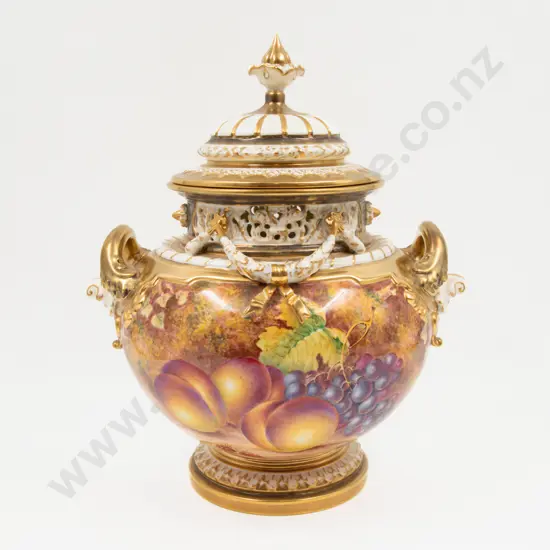Large & Impressive Royal Worcester Urn & Cover