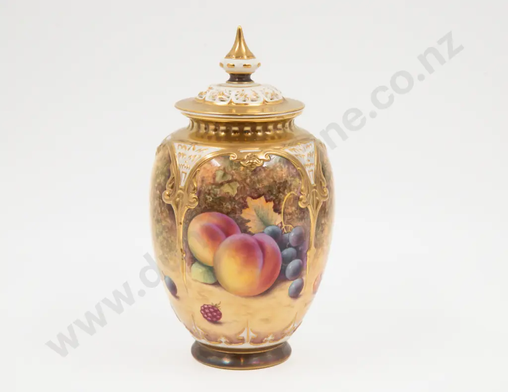 Royal Worcester Urn & Cover Image 1++